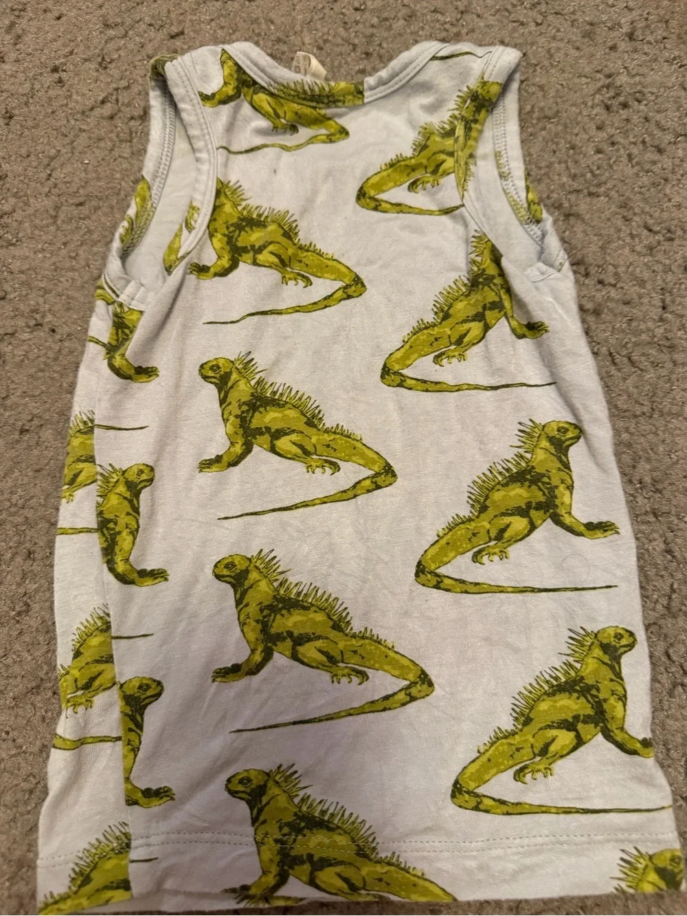 kate quinn White Tank & Shorts Pajama Set with Green Dinosaur Print